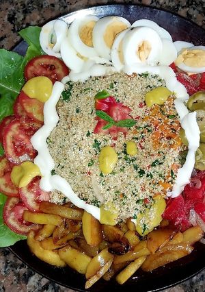 Una foto de Ensalada semi-tibia de bulgur