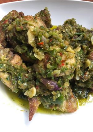 Foto resep Ayam goreng sambal ijo