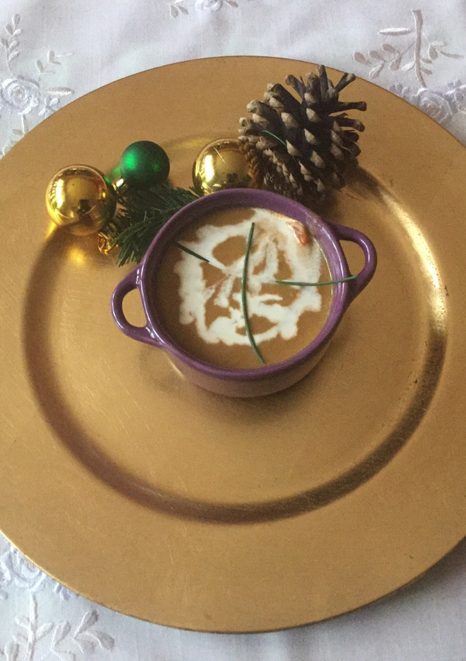 Una foto de Crema de nécoras