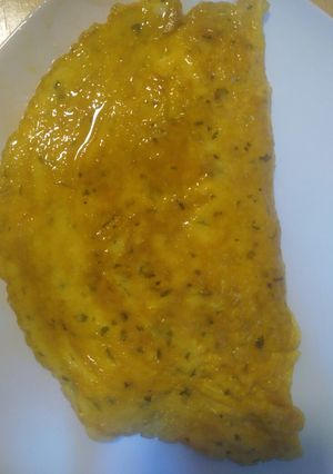 Una foto de Omelette de queso y jamón