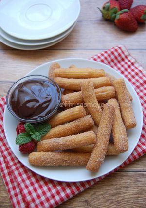 Foto resep Churros Enak, Satu Telur, Tanpa Mixer
