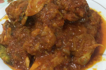 Resep Ayam bumbu pedas manis + bawang bombay Menu Enak