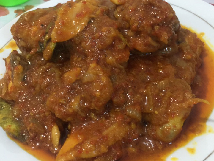 Resep Ayam bumbu pedas manis + bawang bombay Menu Enak