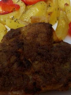 Tepsis grillezett tarja recept fotója