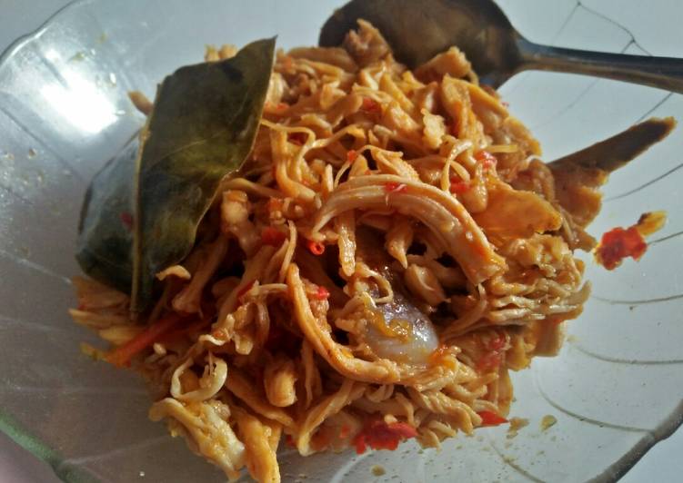 DICOBA! Resep Suwir ayam pedas resep masakan rumahan yummy app