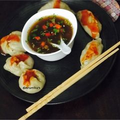Chilli Chicken Momos/ Dimsums A picture of Chilli Chicken Momos/ Dimsums.