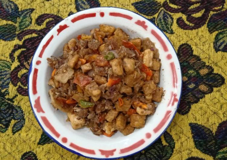 Orek Tempe Ikan Asin (Sambel Orek Ikan Asin)