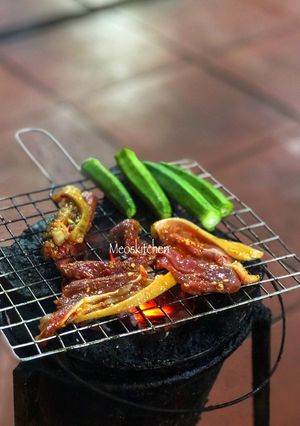 Hình của món Thịt Dê Nướng Vỉ.