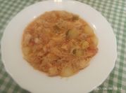 Una foto de pasta a la marinera de italiana