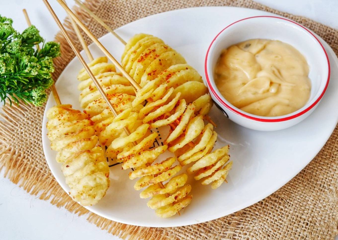 Yongsu potato (kentang spiral)