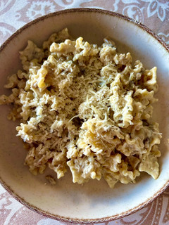 Una foto de Pasta con salsa de champiñones