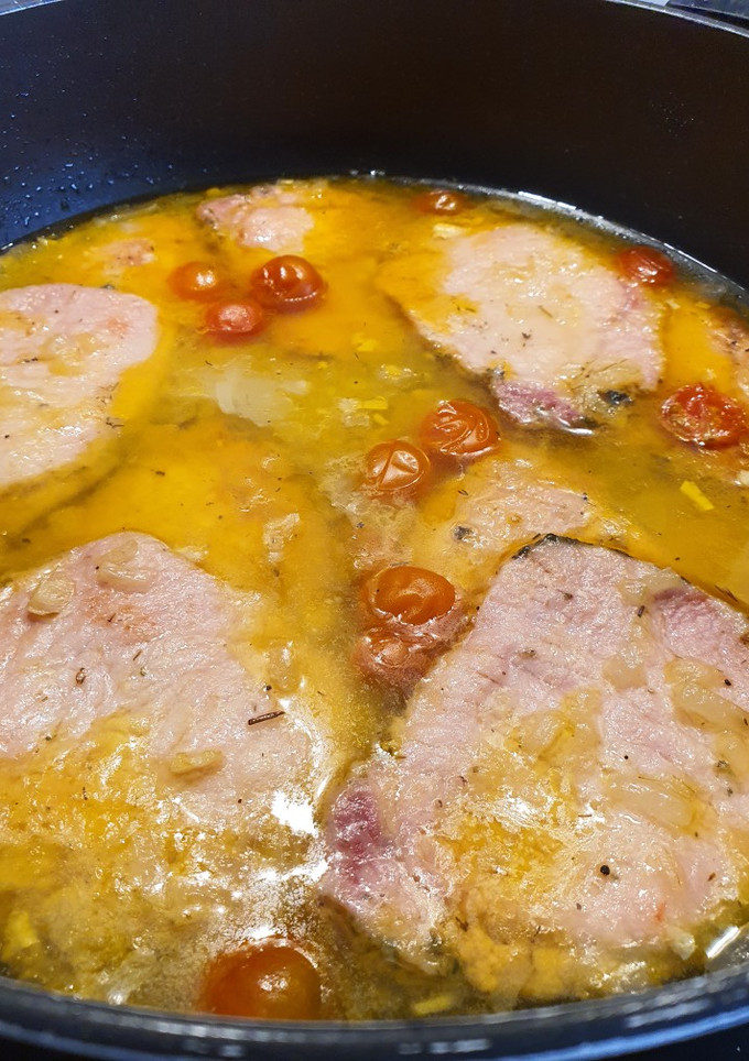 Una foto de Lomo tierno en salsa de mostaza y miel