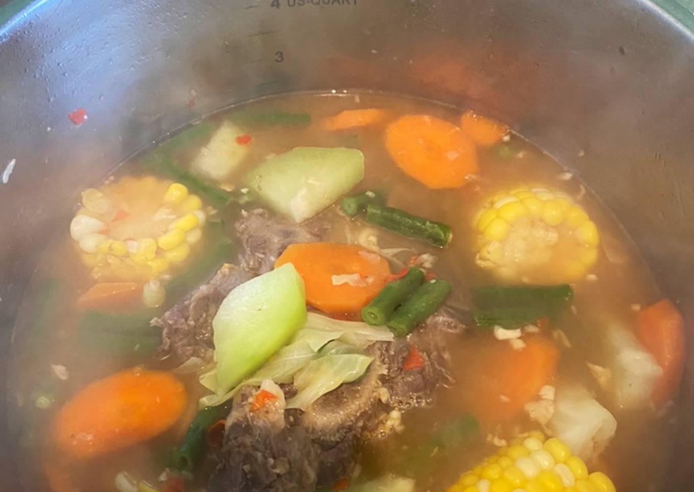 Sayur asem tetelan tulang sapi