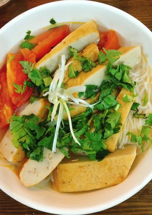 Hình của món Bún chả cá Quy Nhơn.