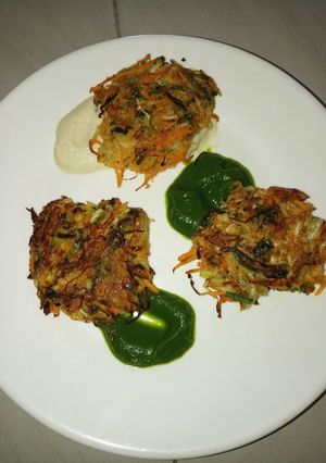 A picture of Vegetable fritters.