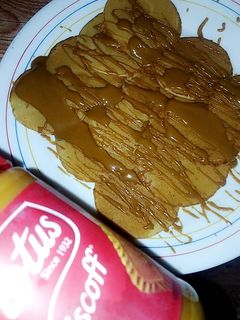 صورة لوصفة بان كيك باللوتس 🍪✨