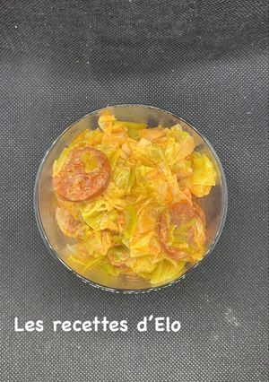 Une photo de Fondue de poireaux au chorizo au Cookeo