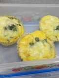 Muffin de huevo con espinaca