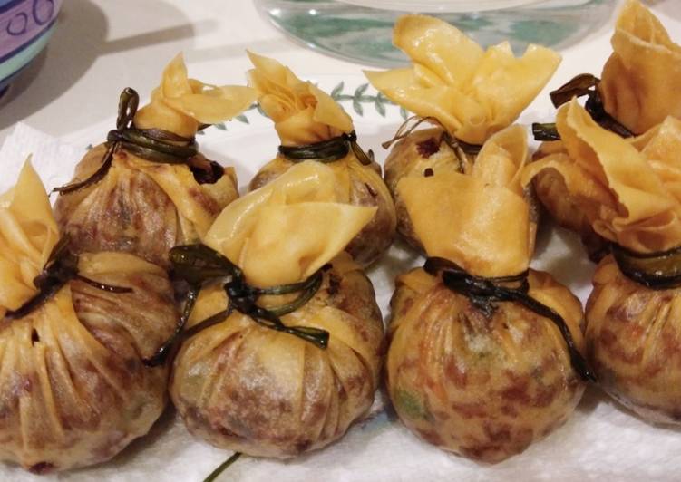 Lumpia Bulat isi daging+sayuran (Golden Bag)