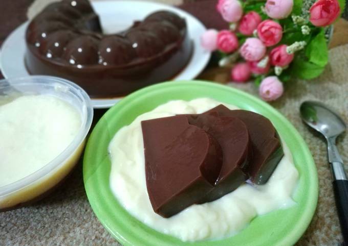 Resep Puding Coklat Lembut Vla Susu Mudah Oleh Afiy Lu Cookpad 2465