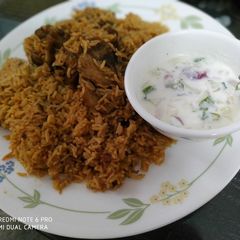 A picture of One pot mutton biryani.
