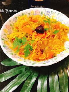 A picture of Vegetables Pulao.