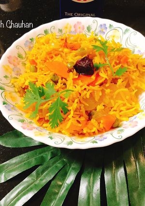 A picture of Vegetables Pulao.