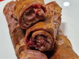 Grízes- meggyes palacsinta (vegán)