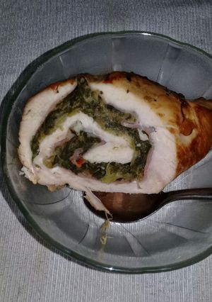 Una foto de Pechugas rellenas