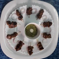 A picture of Kaleji tikka.
