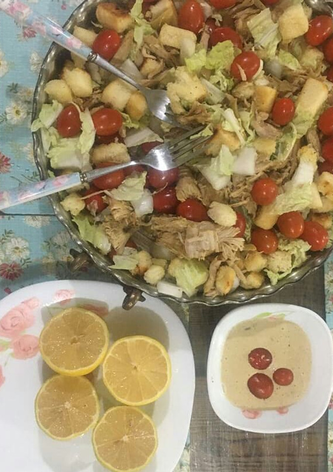 عکسی از دستور سالاد سزار خوشمزه