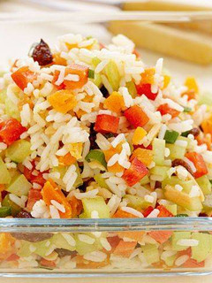 A picture of Rice salad.