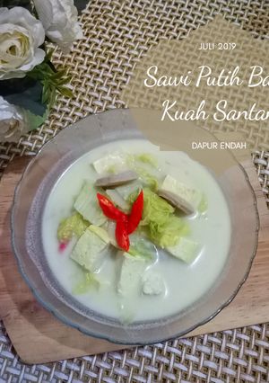 Foto resep Sawi Putih BaTu (Bakso Tahu) Kuah Santan