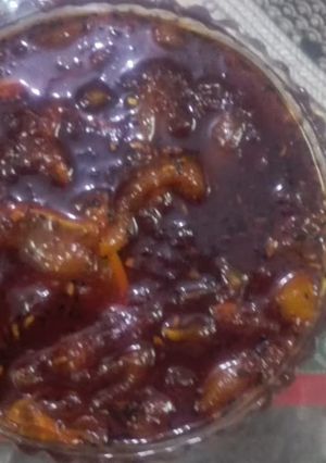 A picture of Kachche aam ka Gudamba.