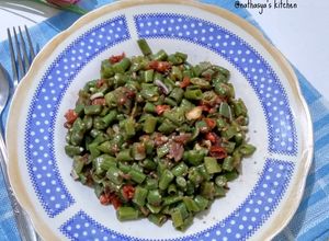 Foto resep Lawar Kacang Panjang simpel