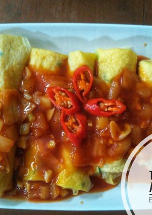 Foto resep Telur Dadar Gulung Asam Manis