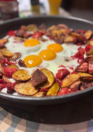 Une photo de Oeufs sur le plat enrichis