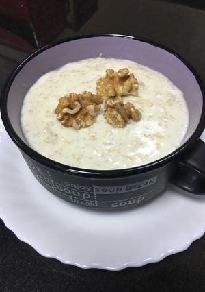 صورة لوصفة شوربة الشوفان بالحليب