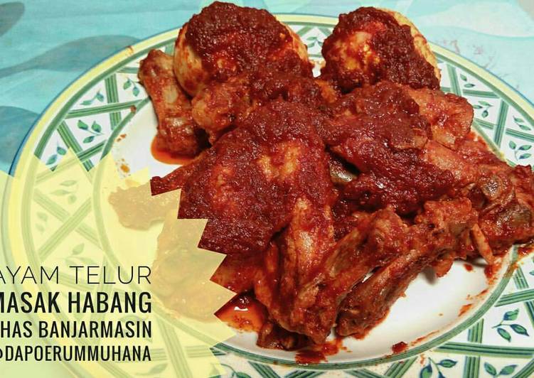 Proses meracik Ayam Telur Masak Habang Keto, Bikin Ngiler