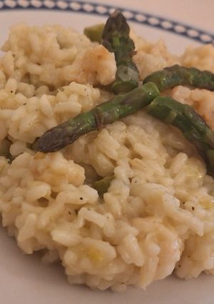 Foto di Risotto con asparagi e gamberetti