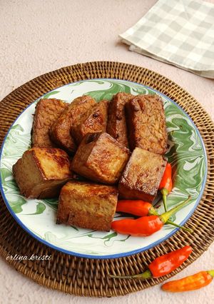 Foto resep Tahu Tempe Bacem Bumbu halus