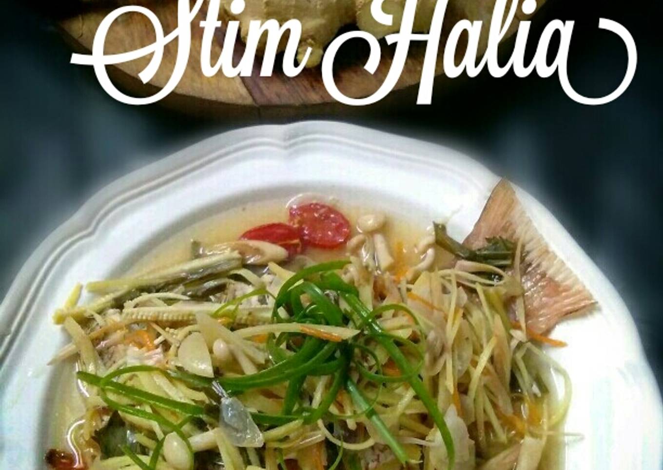 Ikan merah stim halia