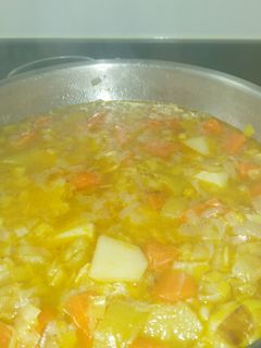 Una foto de Puerros con patatas
