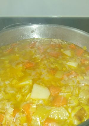 Una foto de Puerros con patatas