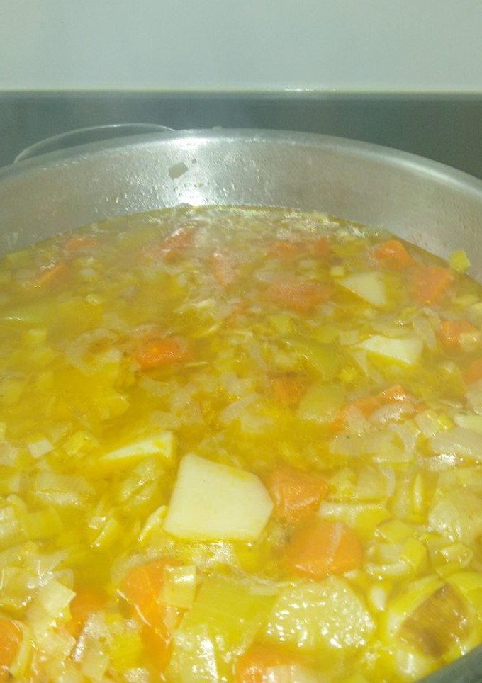 Una foto de Puerros con patatas