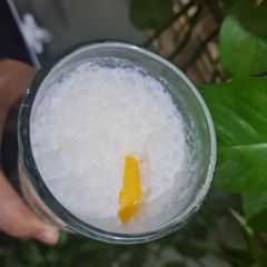 A picture of Peach milkshake (sugar free).
