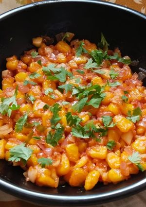 A picture of Crispy Corn Chilli Fry.