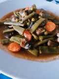 Menestra de pavo con verduras