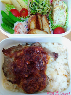 日式焗烤豬排便當 的食譜成品照片