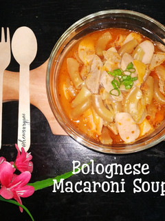 Foto resep 119. Bolognese Macaroni Soup